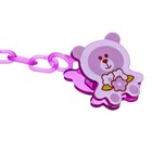 Соска - пустышка силиконовая классическая Крошка Я «Мишка», от 6 мес., с колпачком, держатель, фиолетовый - Фото 7