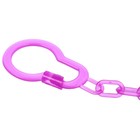 Соска - пустышка силиконовая классическая Крошка Я «Мишка», от 6 мес., с колпачком, держатель, фиолетовый - Фото 9