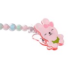 Соска - пустышка силиконовая ортодонтическая M&B «Зайка», от 12 мес., с колпачком, держатель, розовый - Фото 7