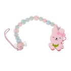 Держатель для соски - пустышки M&B «Зайка», розовый - Фото 4