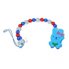 Держатель для соски - пустышки M&B «Зайка», синий - Фото 4