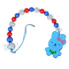 Держатель для соски - пустышки M&B «Зайка», синий - Фото 6