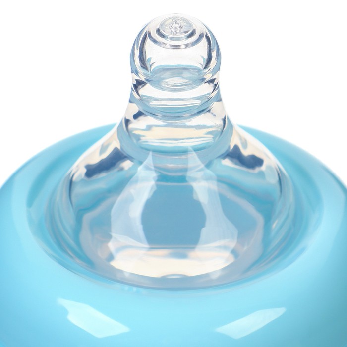 Бутылочка для кормления, ШГ Ø50мм,180 мл, +0мес., цвет голубой