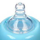 Бутылочка для кормления M&B, широкое горло Ø50 мм, от 6 мес., 300 мл., голубой - Фото 4