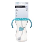 Бутылочка для кормления M&B, широкое горло Ø50 мм, от 6 мес., 300 мл., голубой - Фото 9