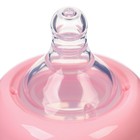 Бутылочка для кормления M&B, широкое горло Ø50 мм, от 6 мес., 300 мл., розовый - Фото 4