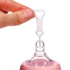 Бутылочка для кормления M&B, широкое горло Ø50 мм, от 6 мес., 300 мл., розовый - Фото 6