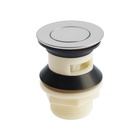 Донный клапан ZEIN BP3, корпус пластик, малая кнопка, нержавеющая сталь, с переливом - Фото 6