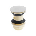 Донный клапан ZEIN BP4, корпус пластик, большая кнопка, нержавеющая сталь, с переливом - Фото 6