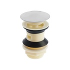 Донный клапан ZEIN BP4, корпус пластик, большая кнопка, нержавеющая сталь, с переливом - Фото 7