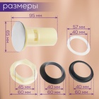 Донный клапан ZEIN BP4, корпус пластик, большая кнопка, нержавеющая сталь, с переливом - Фото 2