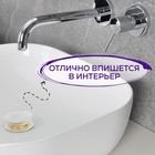 Донный клапан ZEIN BP4, корпус пластик, большая кнопка, нержавеющая сталь, с переливом - Фото 5