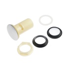 Донный клапан ZEIN BP4, корпус пластик, большая кнопка, нержавеющая сталь, с переливом - Фото 8