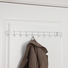 Вешалка настенная Доляна «Лето», 10 крючков, 55×5×3.5 см, хромированная - Фото 2