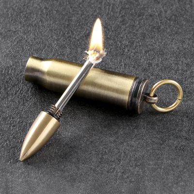 Вечная спичка «Патрон» туристическая, 8 см, с кольцом