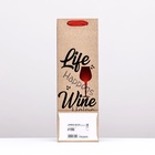 Пакет под бутылку Wine helps, 12×36×9 см 10186212 - фото 14434458