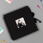 Фотоальбом  30 черных листов "Воспоминания" черный 31х32,5х3 см - Фото 1