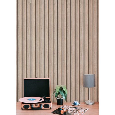 Панель стеновая реечная МДФ Beats, 2700×119×16 мм, цвет дуб сонома