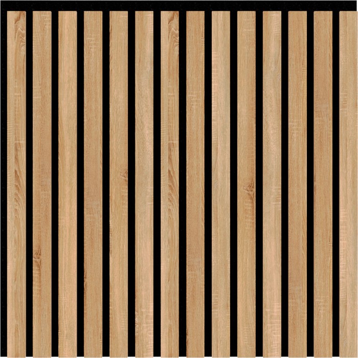 Панель Стеновая Акустическая Дуб Сонома 600х600х9 - Фото 1