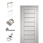 Комплект двери 3D U1 Белый, мателюкс + комплект фурнитуры 900х2000 - фото 301760189