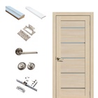 Комплект двери для санузла 206, со стеклом мателюкс, 700×2000×36 мм, экошпон, цвет ясень латте  (артикул 10342335)  большой выбор товаров оптом и в розницу по низким ценам с доставкой