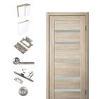 Комплект двери для санузла 293, со стеклом мателюкс, 700×2000×36 мм, экошпон, цвет ясень латте  (артикул 10342348)  большой выбор товаров оптом и в розницу по низким ценам с доставкой