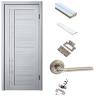 Комплект двери для санузла 270, со стеклом мателюкс, с комплектом фурнитуры, 600×2000×36 мм, экошпон, цвет ясень пепельный - Фото 2