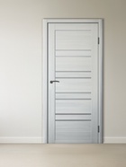 Комплект двери для санузла 282, со стеклом мателюкс, 900×2000×36 мм, экошпон, цвет ясень пепельный 10342399 - фото 472570