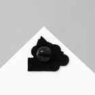 Значок «Япония» JDM, цвет чёрно-белый в чёрном металле - Фото 3