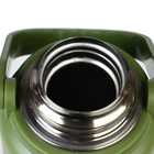 Термос, 1.1 л, Тропа "Мастер К", с кружкой, сохраняет тепло до 12 ч , зеленый - фото 11174094