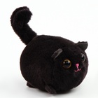 Мягкая игрушка «Кот», 8 см, чёрная - Фото 1