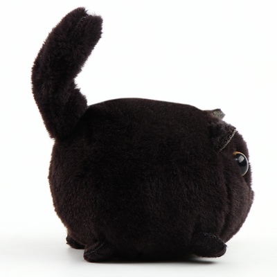 Мягкая игрушка «Кот», 8 см, чёрная