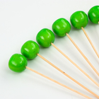 Шпажки для канапе «Яблочки», 11 см, 6 шт., зелёные - Фото 2