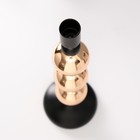 Подсвечник металл на 1 свечу d=2 см "Дельфуза. Три золотых шара" 10х10х29 см - фото 25515370