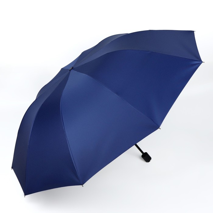 Зонт механический «Однотон», сатин, 4 сложения, 10 спиц, R = 62 см, цвет МИКС - фото 1883052756