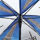 Зонт - трость полуавтоматический «Париж», 8 спиц, R = 41 см, рисунок МИКС - фото 9295667