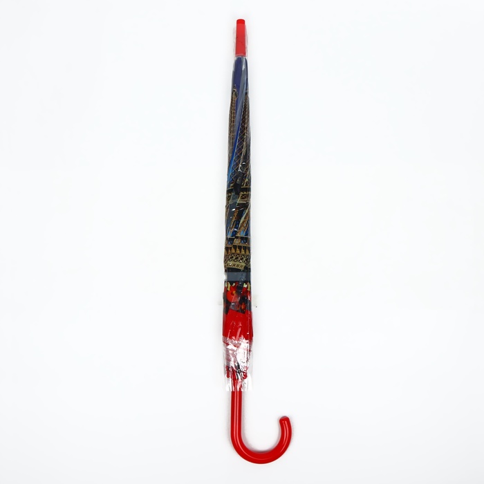 Зонт - трость полуавтоматический «Париж», 8 спиц, R = 41 см, рисунок МИКС - фото 1905156871