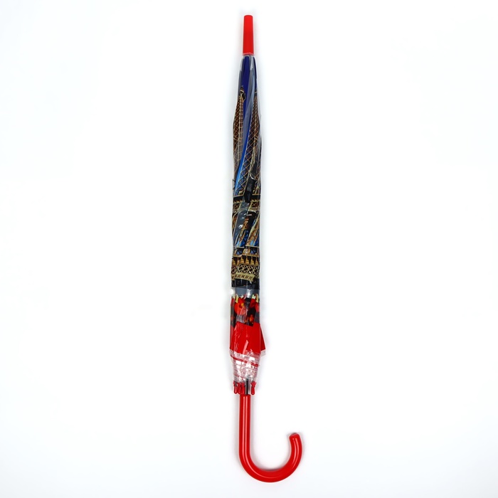 Зонт - трость полуавтоматический «Париж», 8 спиц, R = 41 см, рисунок МИКС - фото 1905156868