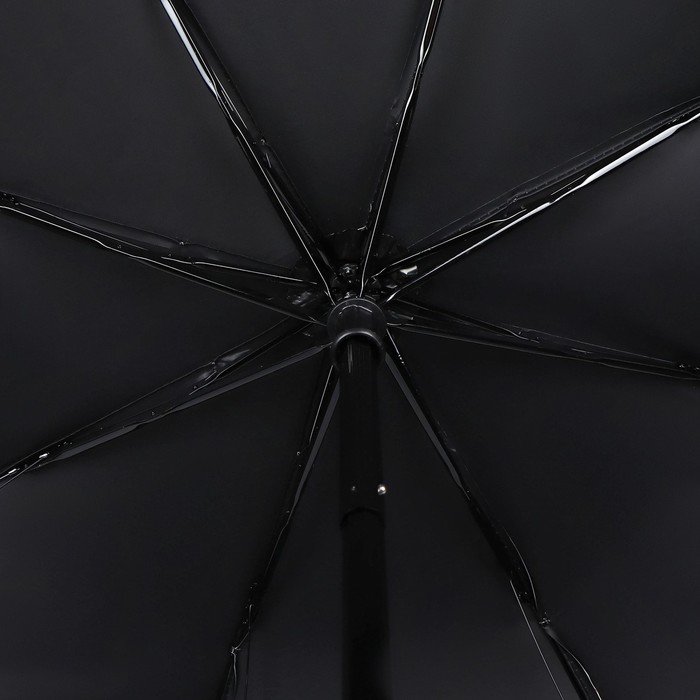 Зонт механический «Букет», эпонж, 4 сложения, 8 спиц, R = 47 см, прорезиненная ручка, цвет МИКС