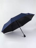 Зонт автоматический «Клетка», эпонж, 3 сложения, 8 спиц, R=48/55 см, d=96 см, МИКС - Фото 3