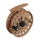 Катушка инерционная, металл, диаметр 7.5 см, цвет светло коричневый, HF75 - Фото 3