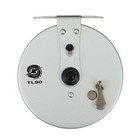 Катушка инерционная, металл, диаметр 9 см, цвет серый, TL90 - Фото 5