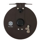 Катушка инерционная, металл, диаметр 10 см, цвет темно-коричневый, TL100 - Фото 5