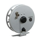 Катушка инерционная, металл, диаметр 10 см, два подшипника, цвет серый, TL100A - Фото 7