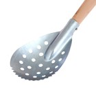 Шабалка 39 см, металлическое основание вытянутое с зубцами, ручка деревянная - Фото 3