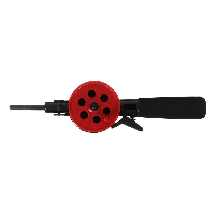 Удочка зимняя, ручка неопрен, диаметр катушки 5.5 см, катушка красная, HFB-5