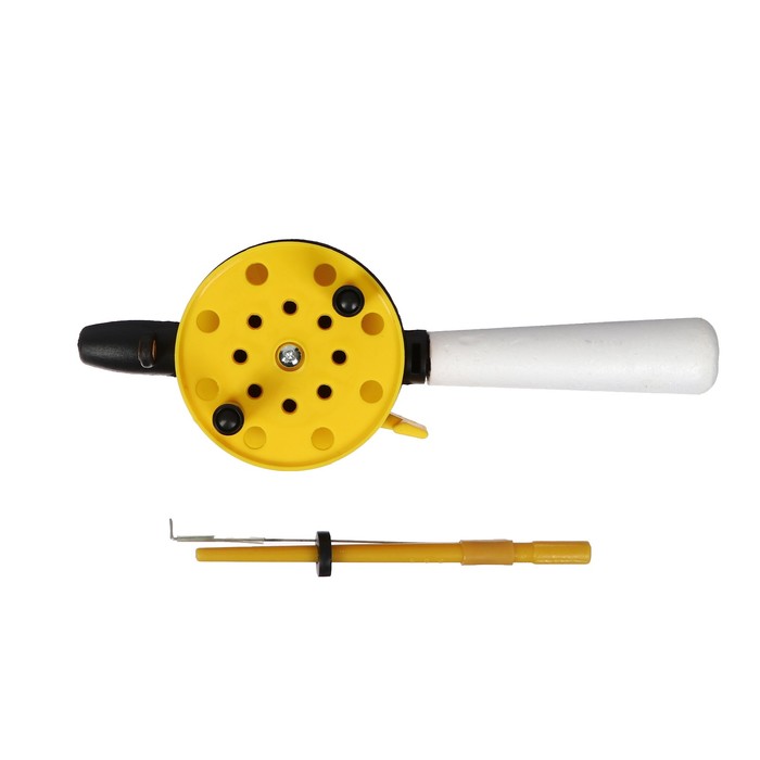 Удочка зимняя со сторожком, ручка пенопласт, диаметр катушки 7.5 см, HFB-6B<4>