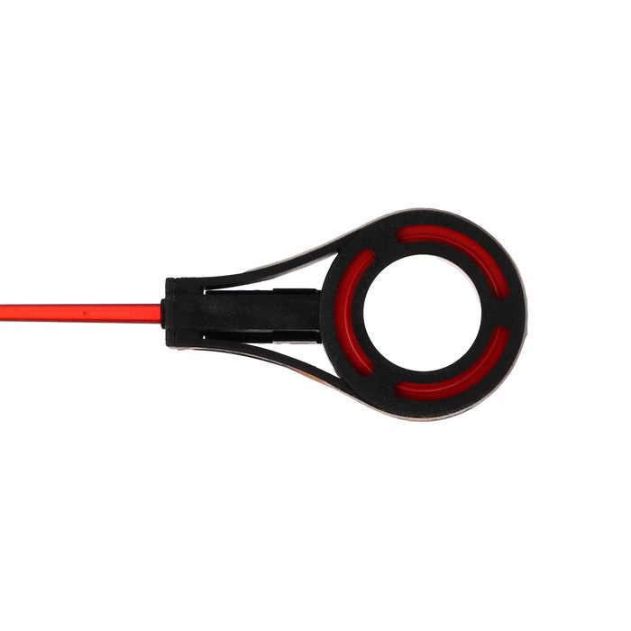 Удочка зимняя балалайка со сторожком, диаметр катушки 4 см, цвет черный красный, HFB-37