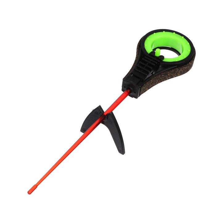 Удочка зимняя балалайка со сторожком, цвет черный салатовый, HFB-37X - Фото 1