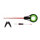 Удочка зимняя балалайка со сторожком, цвет черный салатовый, HFB-37X - Фото 9